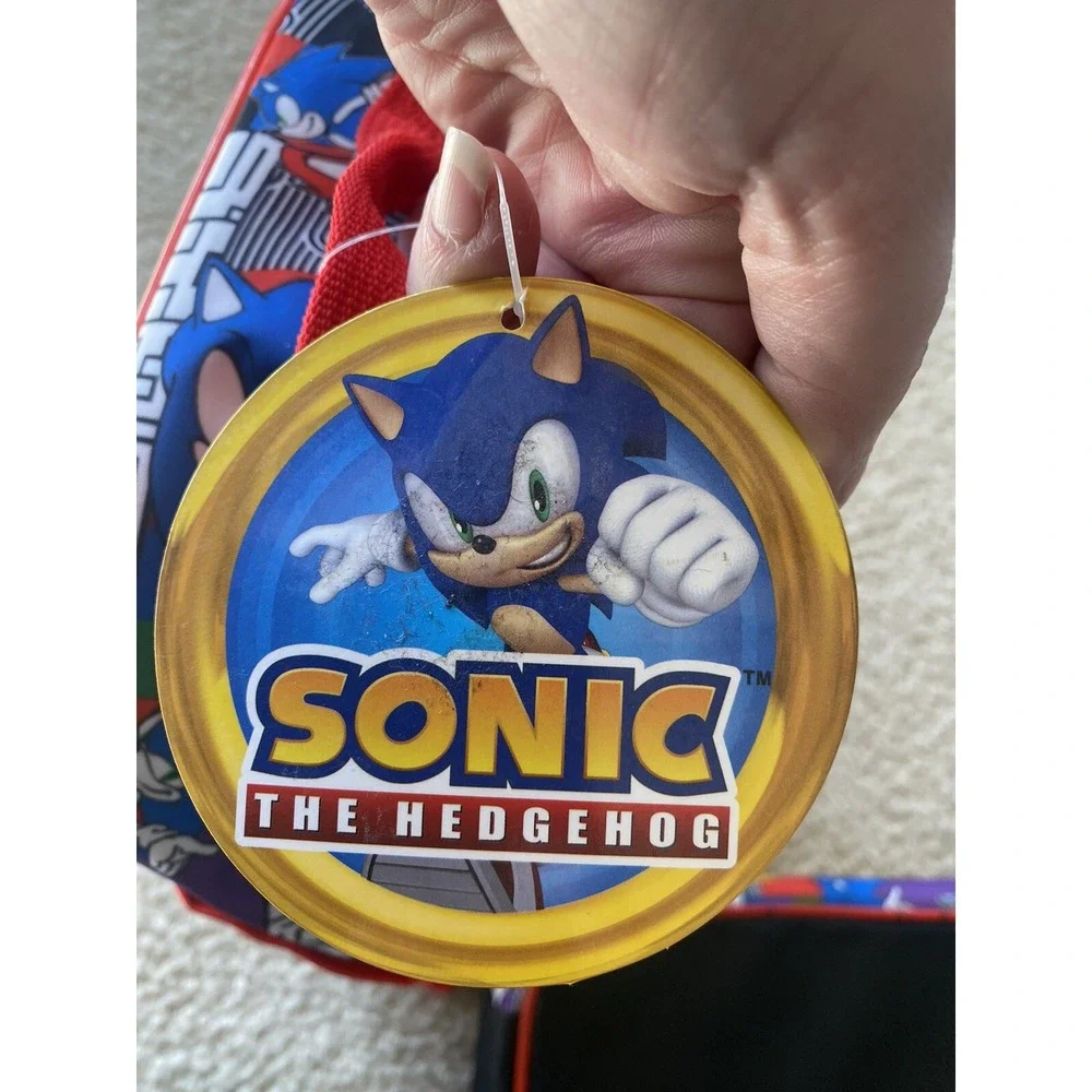 Sonic The Hedgehog Insulated Lunch Bag for Kids School Cooler Bags NWT